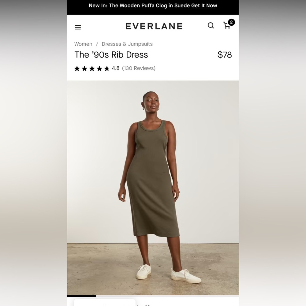 Everlane the 90’s rib dress